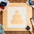 Buddha Reusable Mylar Stencil, 10 mil Plastic Paint Stencil for Crafts and Decor