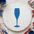 Champagne Glass Reusable Mylar Stencil, 10 mil Plastic Paint Stencil for Crafts and Decor