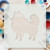 Pomeranian Reusable Mylar Stencil - 10 mil Paint and Craft Stencil