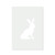 Sitting Bunny Reusable Mylar Stencil - 10 mil Paint and Craft Stencil