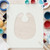 Baby Bib Reusable Mylar Stencil, 10 mil Plastic Paint Stencil for Crafts and Decor
