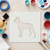 Boston Terrier Reusable Mylar Stencil - 10 mil Paint and Craft Stencil