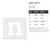 Lower Case N Reusable Mylar Stencil - 10 mil Paint and Craft Stencil
