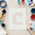 Lower Case C Reusable Mylar Stencil, 10 mil Plastic Paint Stencil for Crafts and Decor