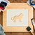 Lion 3 Reusable Mylar Stencil - 10 mil Paint and Craft Stencil