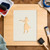 Hula Girl 2 Reusable Mylar Stencil - 10 mil Paint and Craft Stencil