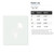 Easter Lily Reusable Mylar Stencil, 10 mil Plastic Paint Stencil for Crafts and Decor