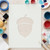 Acorn Reusable Mylar Stencil, 10 mil Plastic Paint Stencil for Crafts and Decor