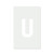 Letter U Reusable Mylar Stencil - 10 mil Paint and Craft Stencil
