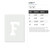 Letter F Reusable Mylar Stencil - 10 mil Paint and Craft Stencil