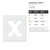 Lowercase Letter X Reusable Mylar Stencil - 10 mil Paint and Craft Stencil