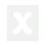Lowercase Letter X Reusable Mylar Stencil, 10 mil Plastic Paint Stencil for Crafts and Decor