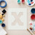 Lowercase Letter X Reusable Mylar Stencil, 10 mil Plastic Paint Stencil for Crafts and Decor