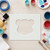 Teddy Bear Head Reusable Mylar Stencil - 10 mil Paint and Craft Stencil