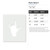 Rock Hand 2 Reusable Mylar Stencil - 10 mil Paint and Craft Stencil