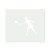 Tennis Player Reusable Mylar Stencil - 10 mil Paint and Craft Stencil