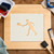 Tennis Player Reusable Mylar Stencil - 10 mil Paint and Craft Stencil