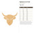 Highland Cow Head Wood Cutout for Crafts, Unfinished Baltic Birch Craft Shape