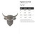 Highland Cow Head Steel Cutout Shape, Raw Metal Wall Art and Craft Supply