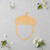 Acorn 4 Wood Cutout for Crafts, Unfinished Baltic Birch Craft Shape