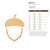 Acorn 5 Wood Cutout for Crafts, Unfinished Baltic Birch Craft Shape