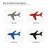 Airplane 2 Steel Cutout Shape, Raw Metal Wall Art and Craft Supply