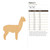 Alpaca 3 Wood Cutout for Crafts, Unfinished Baltic Birch Craft Shape