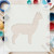 Alpaca 3 Reusable Mylar Stencil, 10 mil Plastic Paint Stencil for Crafts and Decor