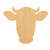 Cow Head 2 Wood Cutout for Crafts, Unfinished Baltic Birch Craft Shape
