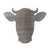 Cow Head 2 Steel Cutout Shape, Raw Metal Wall Art and Craft Supply