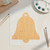 Holiday Bell Wood Cutout for Crafts, Unfinished Baltic Birch Craft Shape