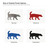Honey Badger Steel Cutout Shape, Raw Metal Wall Art and Craft Supply
