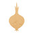 Onion 2 Wood Cutout for Crafts, Unfinished Baltic Birch Craft Shape