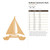 Sailboat Catamaran Style Wood Cutout for Crafts, Unfinished Baltic Birch Craft Shape