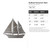 Sailboat Schooner Style Steel Cutout Shape, Raw Metal Wall Art and Craft Supply