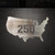 United States 250 Stencil Steel Cutout Shape, Raw Metal Wall Art and Craft Supply