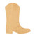Cowboy Boot 4 Wood Cutout for Crafts, Unfinished Baltic Birch Craft Shape
