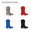 Cowboy Boot 4 Steel Cutout Shape, Raw Metal Wall Art and Craft Supply