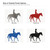 Cowboy On Horse Steel Cutout Shape, Raw Metal Wall Art and Craft Supply