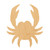 Crab 3 Wood Cutout for Crafts, Unfinished Baltic Birch Craft Shape