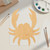 Crab 3 Wood Cutout for Crafts, Unfinished Baltic Birch Craft Shape