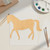 Horse 4 Wood Cutout for Crafts, Unfinished Baltic Birch Craft Shape