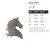 Horse Head 2 Steel Cutout Shape, Raw Metal Wall Art and Craft Supply