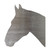 Horse Head 3 Steel Cutout Shape, Raw Metal Wall Art and Craft Supply