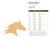 Horse Head 4 Wood Cutout for Crafts, Unfinished Baltic Birch Craft Shape
