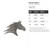 Horse Head 4 Steel Cutout Shape, Raw Metal Wall Art and Craft Supply