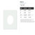 Oval 2 Reusable Mylar Stencil, 10 mil Plastic Paint Stencil for Crafts and Decor