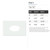 Oval 3 Reusable Mylar Stencil, 10 mil Plastic Paint Stencil for Crafts and Decor