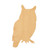 Owl 3 Wood Cutout for Crafts, Unfinished Baltic Birch Craft Shape