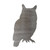 Owl 3 Steel Cutout Shape, Raw Metal Wall Art and Craft Supply